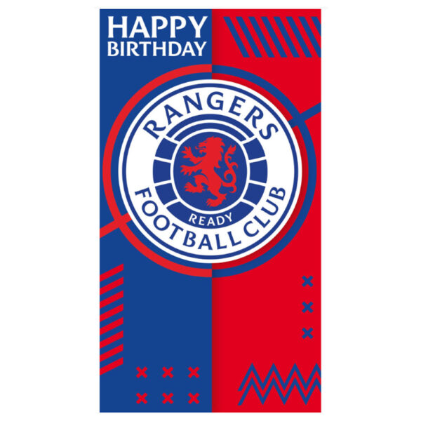 TM 07876 Rangers FC Crest Birthday Card