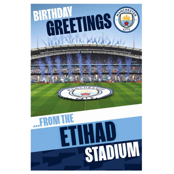 TM 07881 Manchester City FC Pop Up Birthday Card