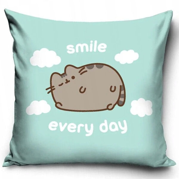 TM 07909 Pusheen Smile Velvet Feel Cushion