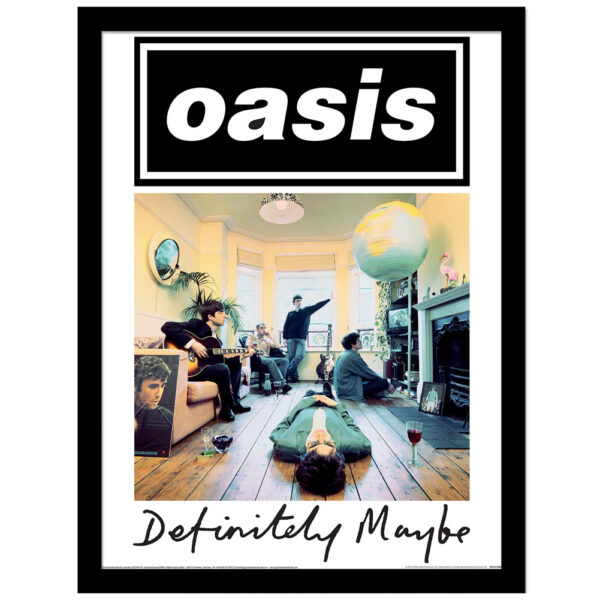 TM 07930 Oasis Definitely Maybe Framed Picture 16x12