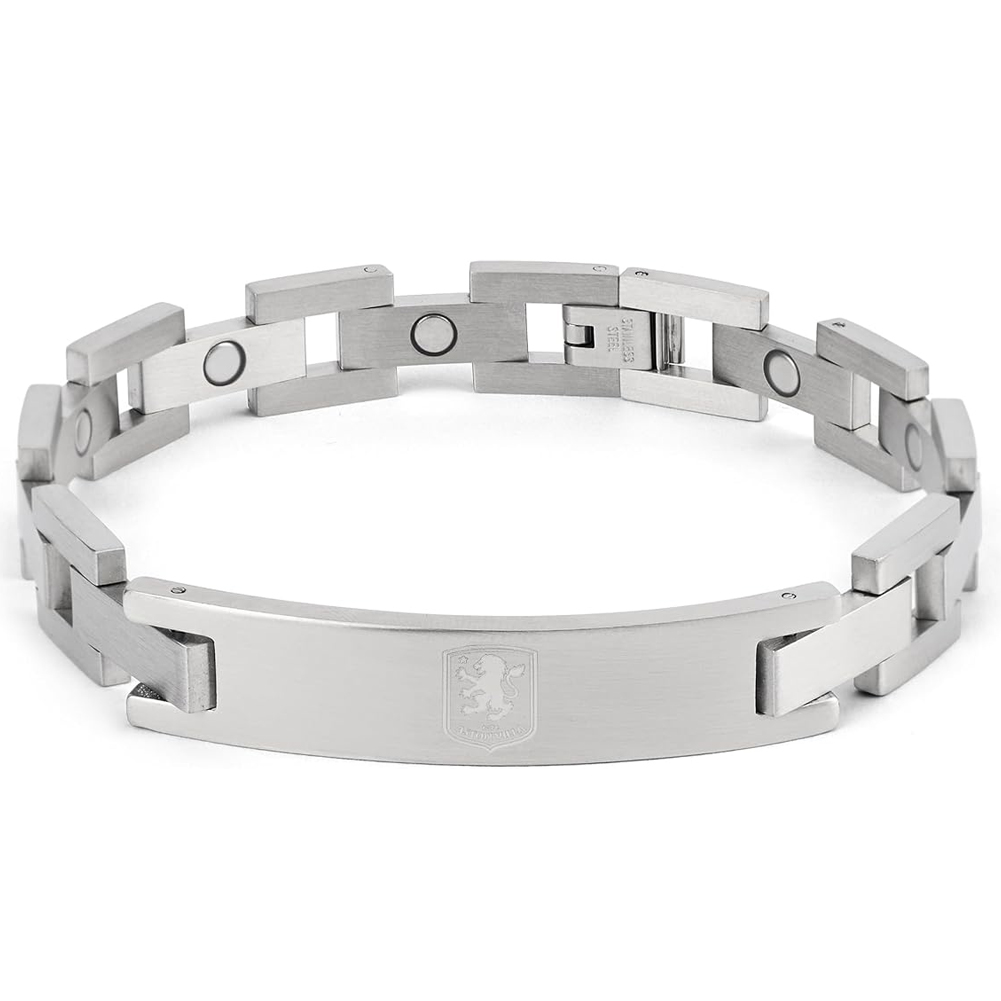 TM-07956-Aston-Villa-FC-Stainless-Steel-Bracelet TM 07956 Aston Villa FC Stainless Steel Bracelet