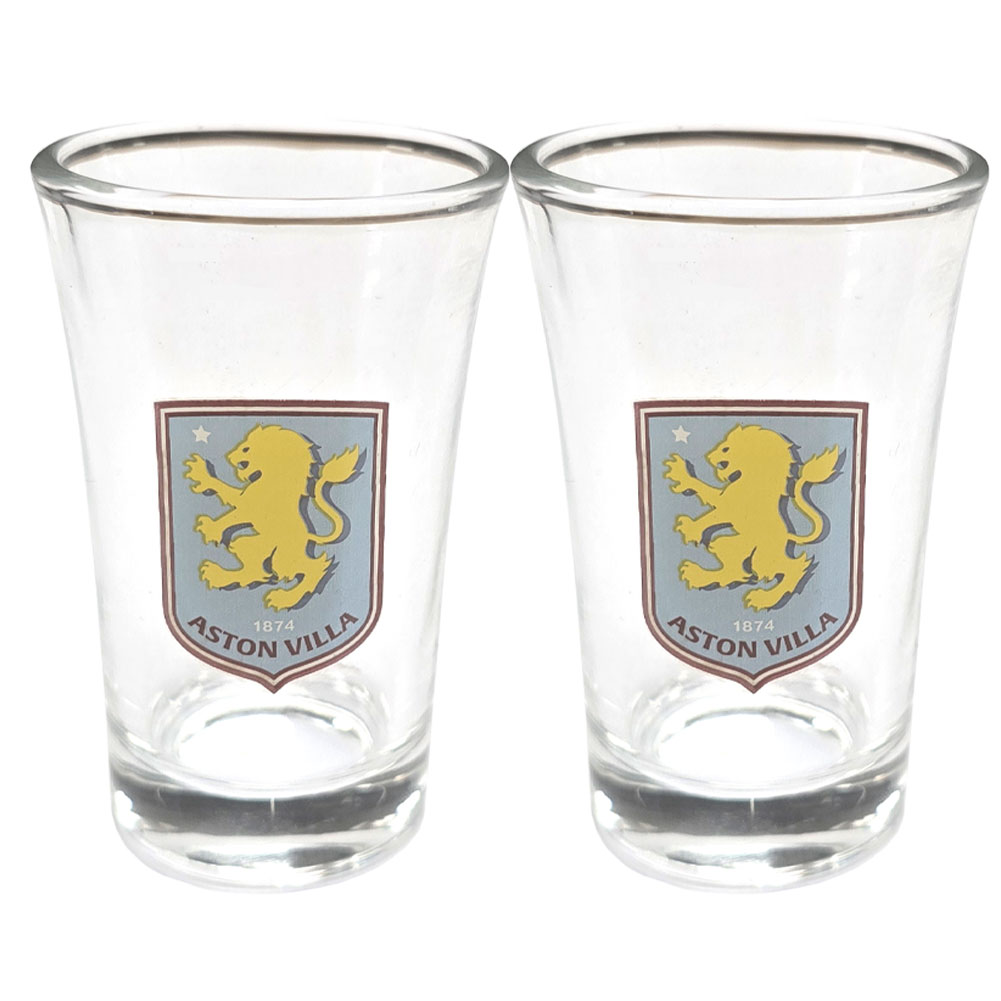TM-08353-Aston-Villa-FC-2pk-Shot-Glass-Set TM 08353 Aston Villa FC 2pk Shot Glass Set