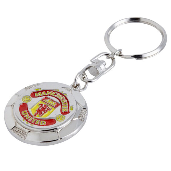 TM 04839 Manchester United FC Silver Ball Keyring