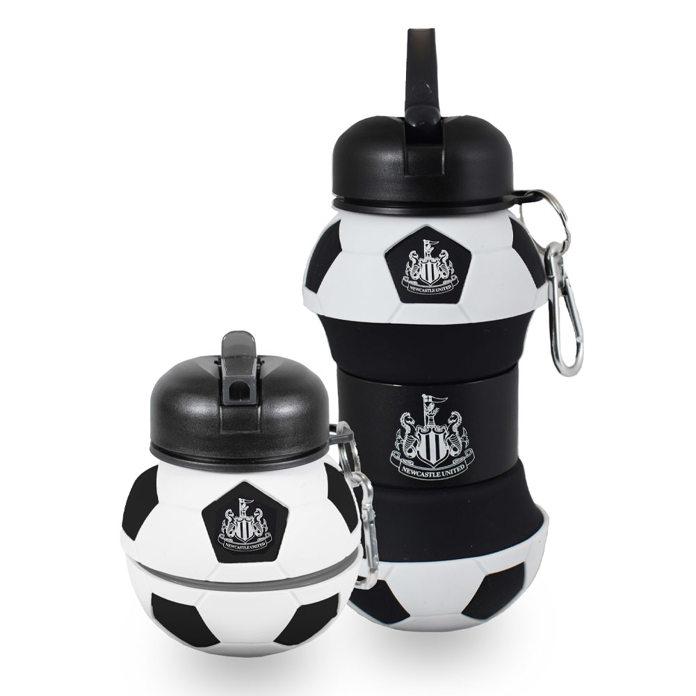 TM-06637-Newcastle-United-FC-Collapsible-Football-Drinks-Bottle TM 06637 Newcastle United FC Collapsible Football Drinks Bottle