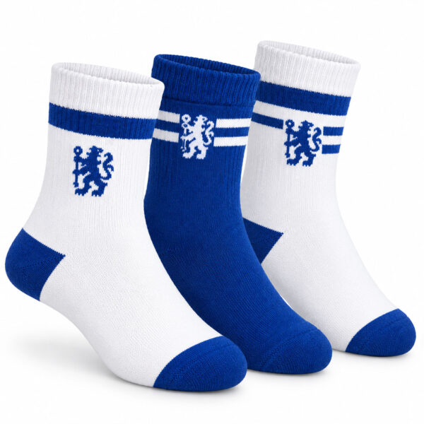 TM 07712 Chelsea FC 3pk Adults Sports Socks
