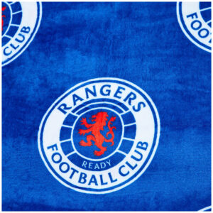 TM 08001 Rangers FC Multi Crest Fleece Blanket