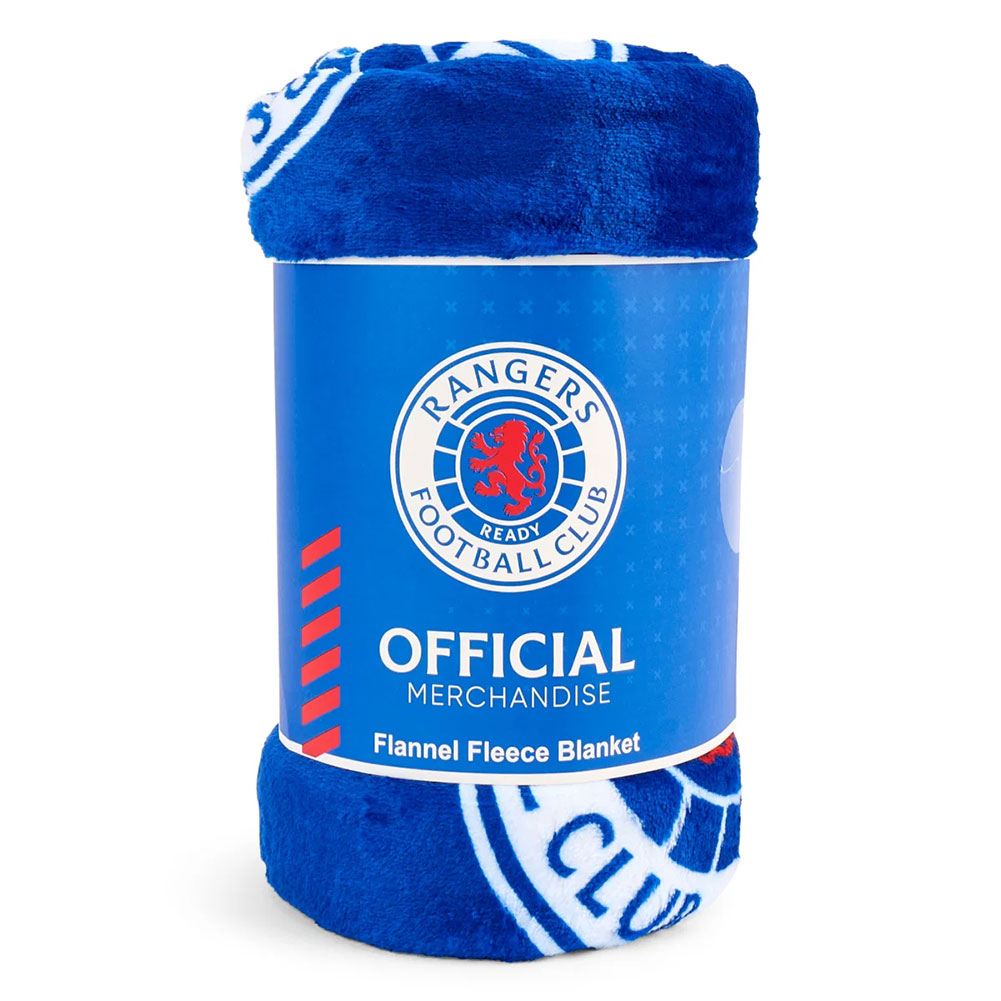 TM-08001-Rangers-FC-Multi-Crest-Fleece-Blanket TM 08001 Rangers FC Multi Crest Fleece Blanket