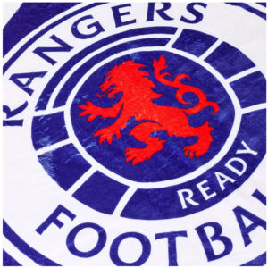 TM 08015 Rangers FC Geo Sherpa Fleece Blanket