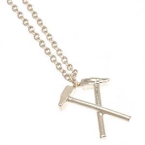 TM 08026 West Ham United FC Silver Plated Boxed Hammers Pendant