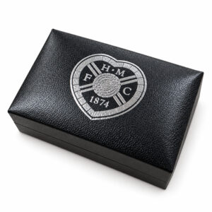 TM 08030 Hearts FC Silver Plated Formed Cufflinks
