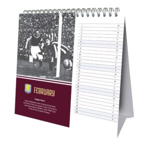 TM 08055 Aston Villa FC Desktop Calendar 2027