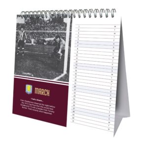 TM 08055 Aston Villa FC Desktop Calendar 2027