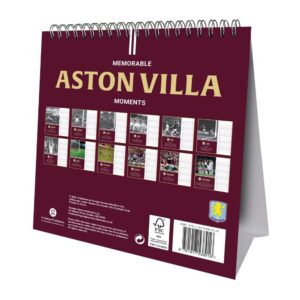 TM 08055 Aston Villa FC Desktop Calendar 2027