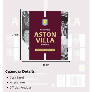 TM 08055 Aston Villa FC Desktop Calendar 2027