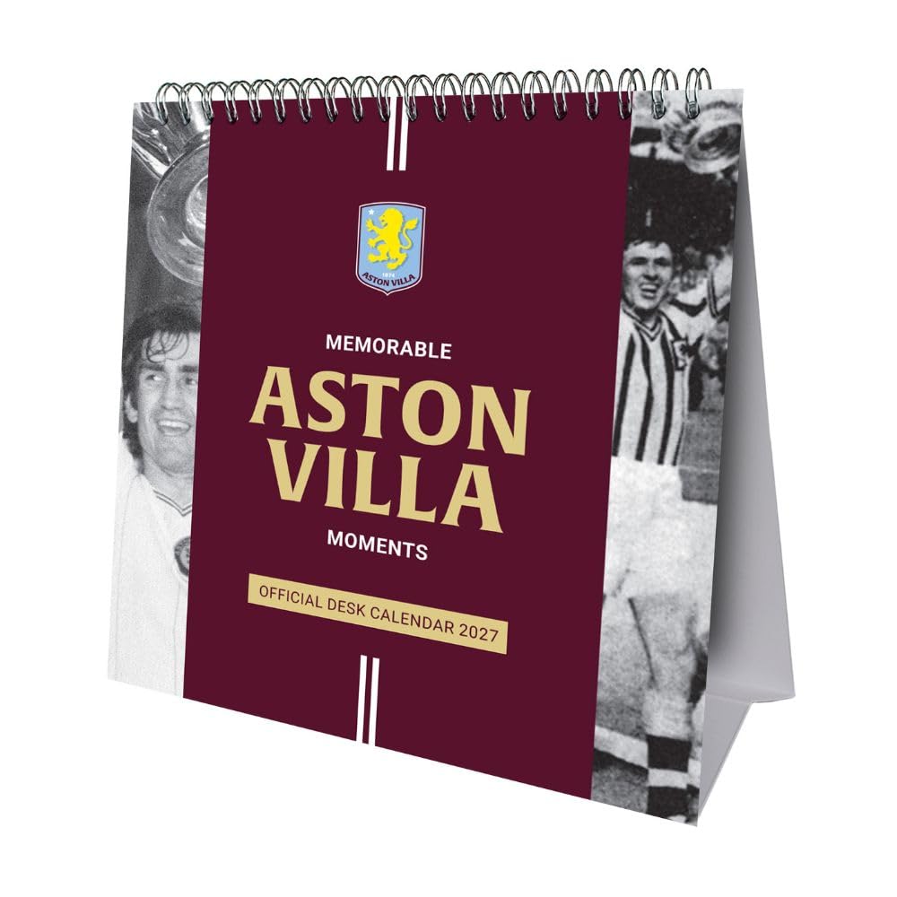 TM-08055-Aston-Villa-FC-Desktop-Calendar-2027 TM 08055 Aston Villa FC Desktop Calendar
