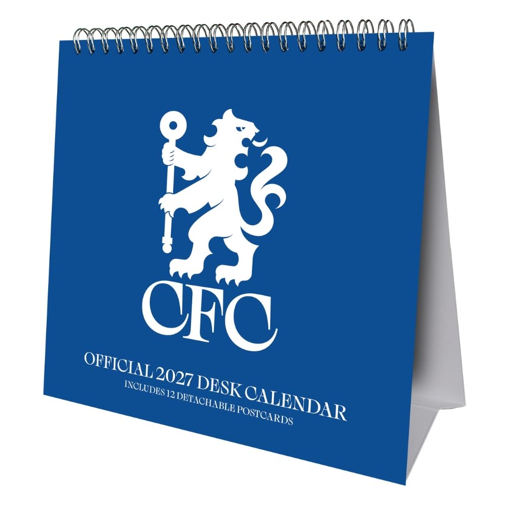 TM-08057-Chelsea-FC-Desktop-Calendar-2027 TM 08057 Chelsea FC Desktop Calendar