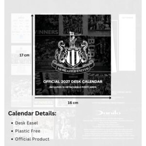 TM 08062 Newcastle United FC Desktop Calendar 2027