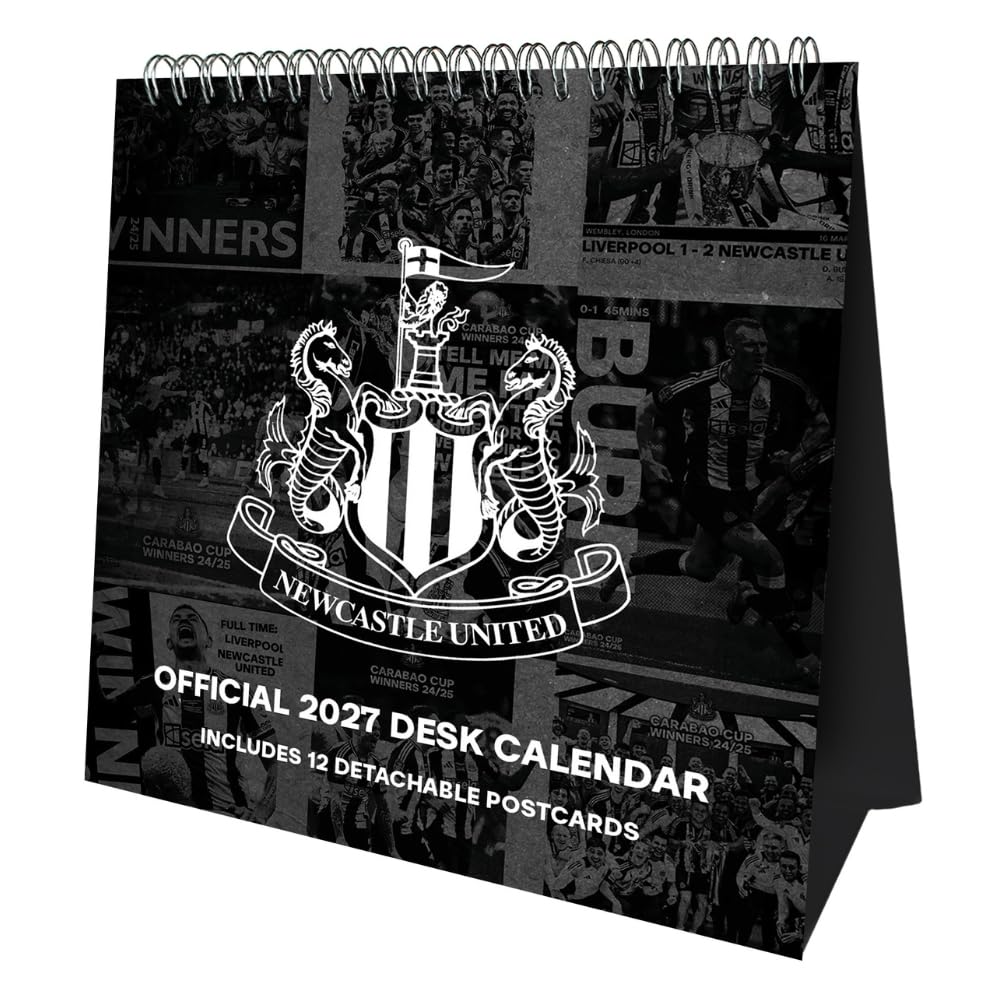 TM-08062-Newcastle-United-FC-Desktop-Calendar-2027 TM 08062 Newcastle United FC Desktop Calendar