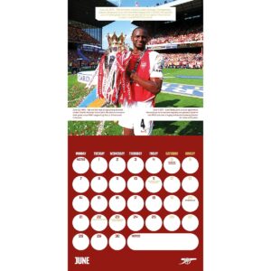 TM 08070 Arsenal FC Legends Square Calendar 2027
