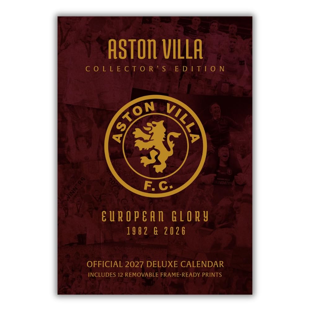TM-08077-Aston-Villa-FC-Deluxe-Calendar-2027 TM 08077 Aston Villa FC Deluxe Calendar