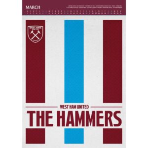 TM 08086 West Ham United FC Deluxe Calendar 2027