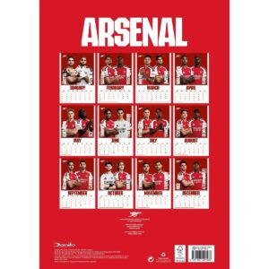 TM 08093 Arsenal FC A3 Calendar 2027