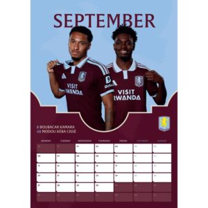 TM 08095 Aston Villa FC A3 Calendar 2027
