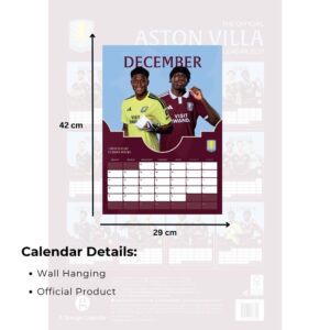 TM 08095 Aston Villa FC A3 Calendar 2027