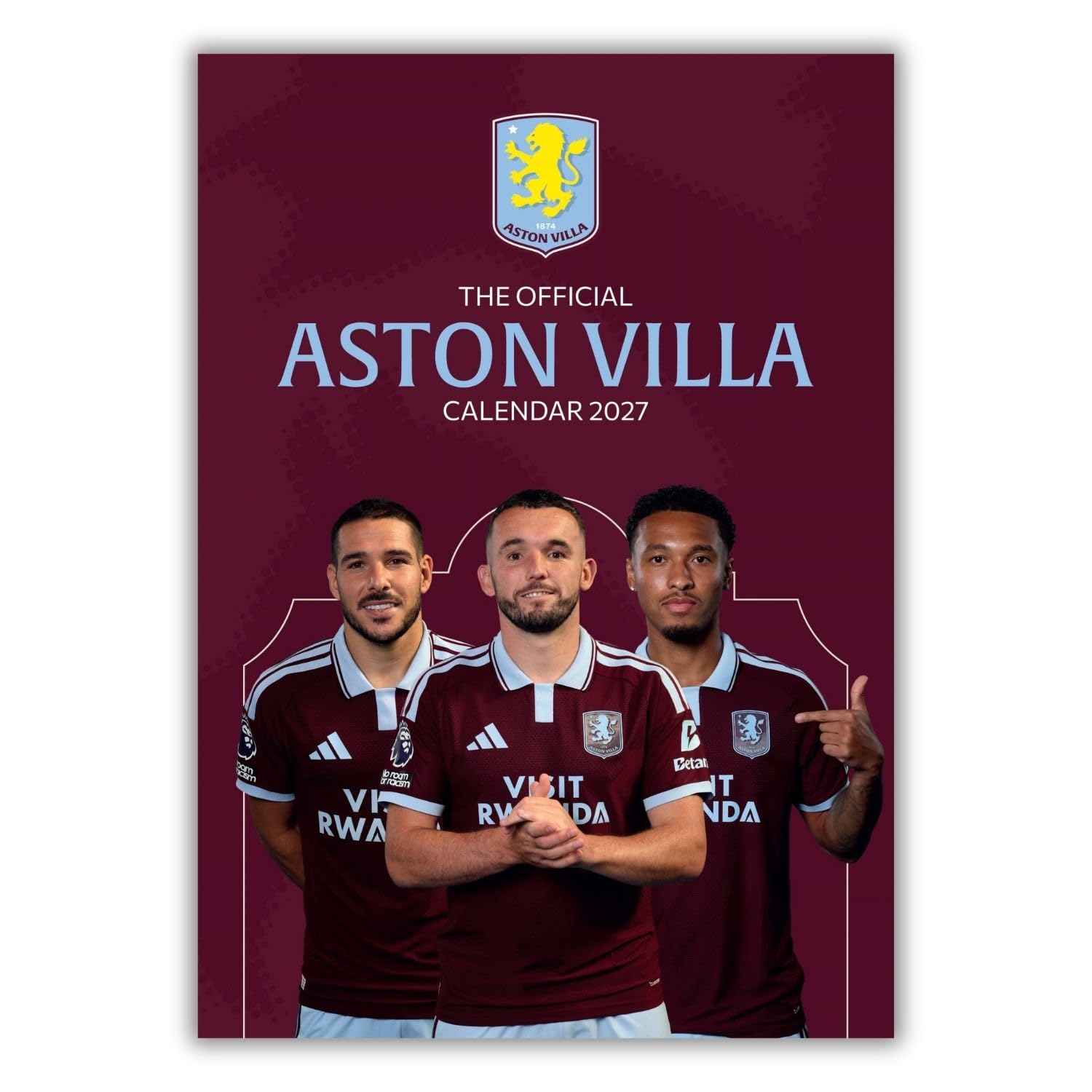 TM-08095-Aston-Villa-FC-A3-Calendar-2027 TM 08095 Aston Villa FC A3 Calendar