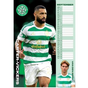 TM 08100 Celtic FC A3 Calendar 2027