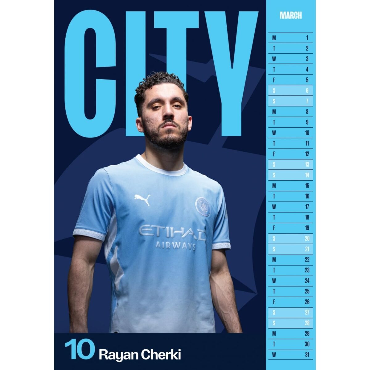 TM 08113 Manchester City FC A3 Calendar 2027