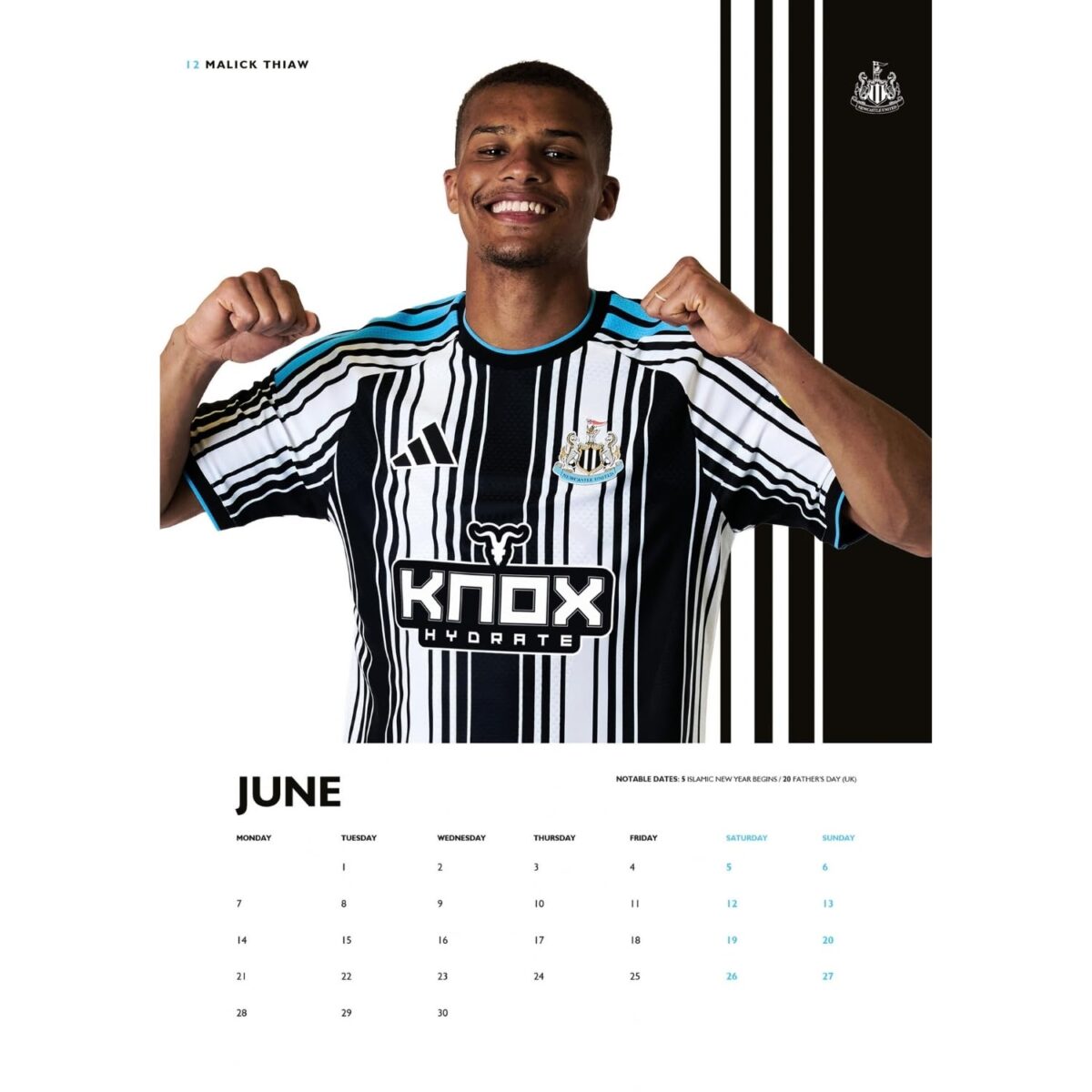 TM 08115 Newcastle United FC A3 Calendar 2027