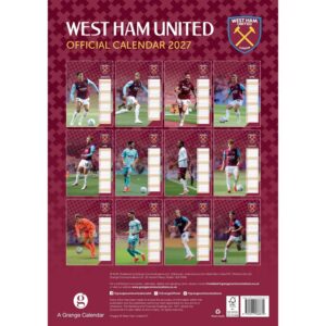 TM 08125 West Ham United FC A3 Calendar 2027