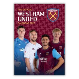 TM 08125 West Ham United FC A3 Calendar