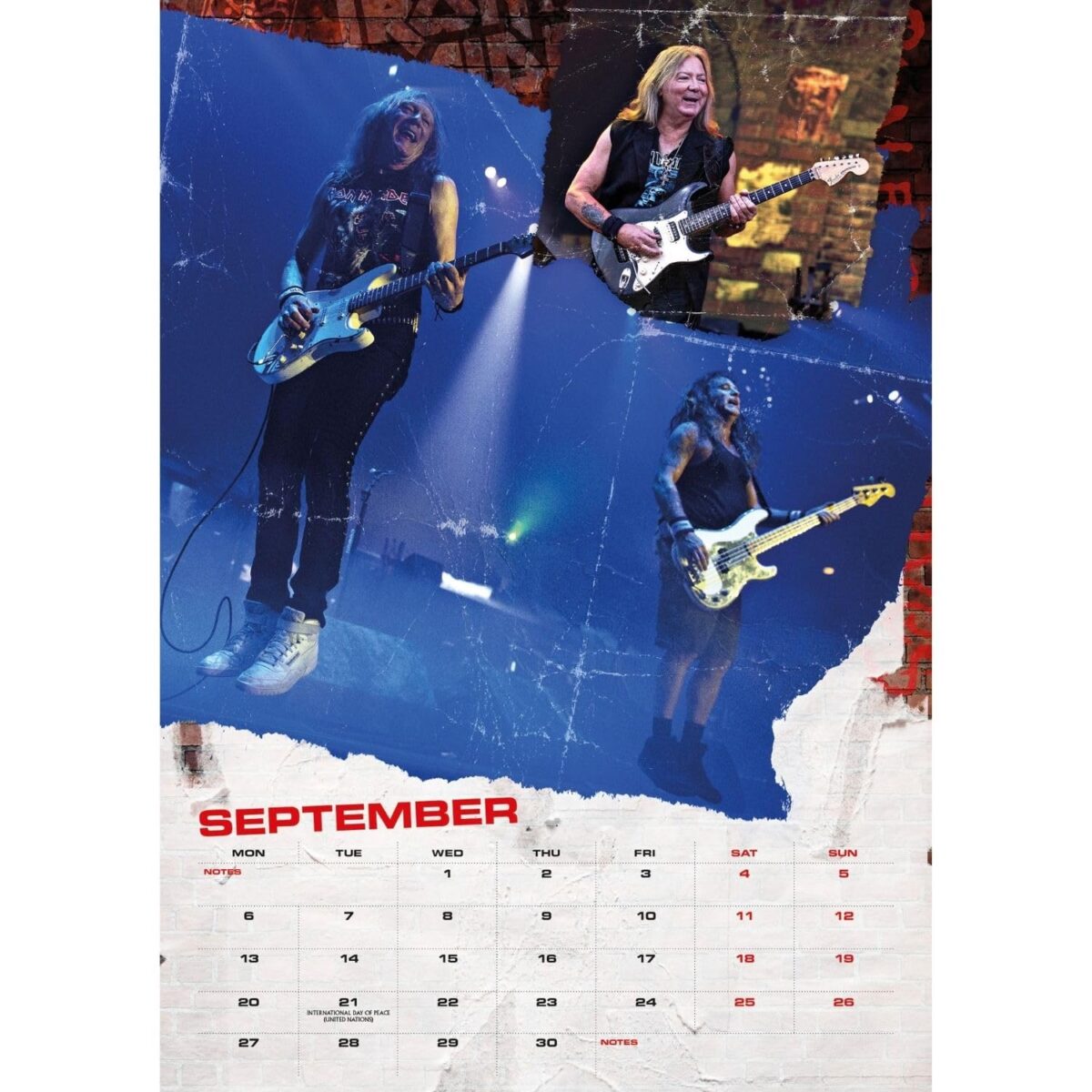 TM 08136 Iron Maiden A3 Calendar 2027