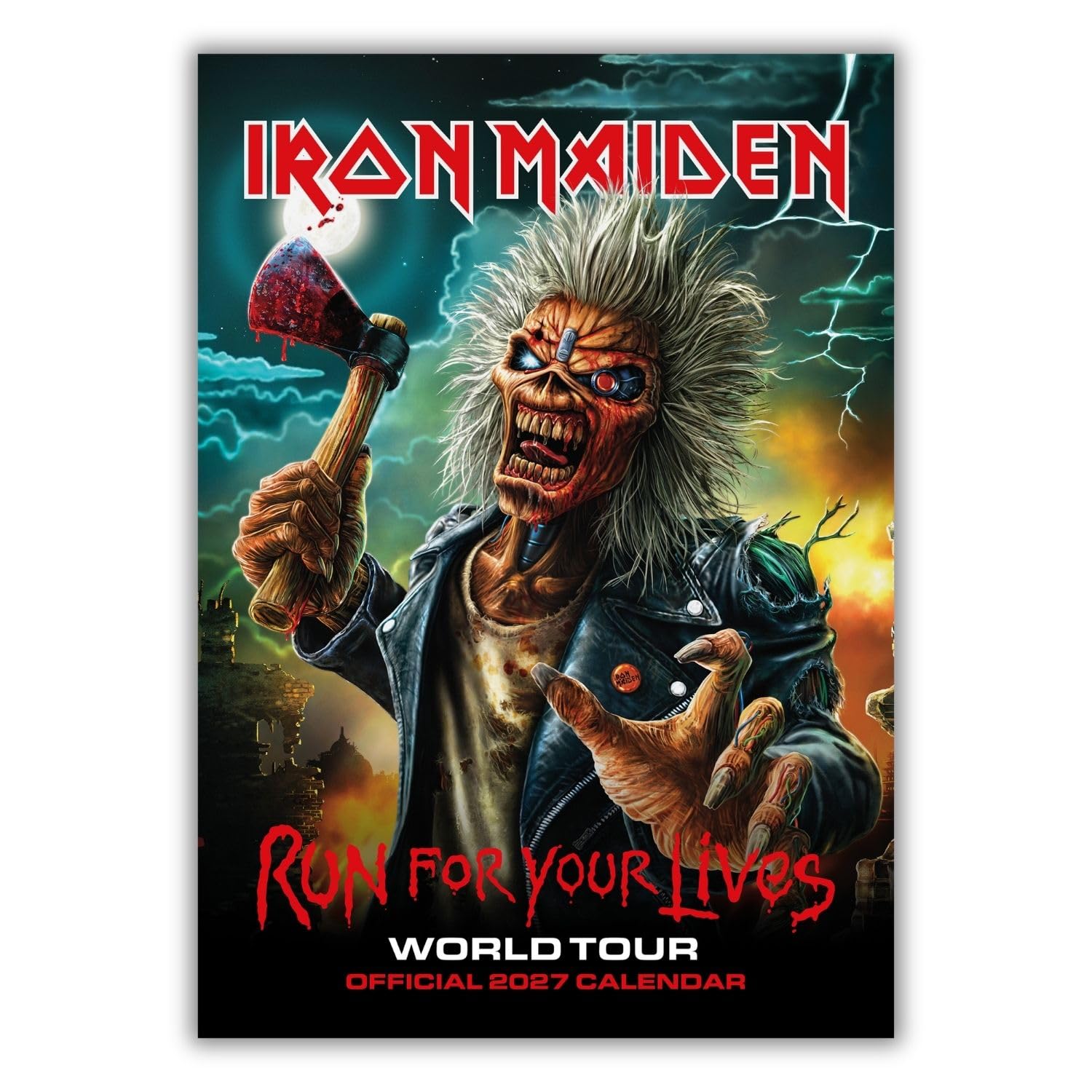 TM-08136-Iron-Maiden-A3-Calendar-2027 TM 08136 Iron Maiden A3 Calendar