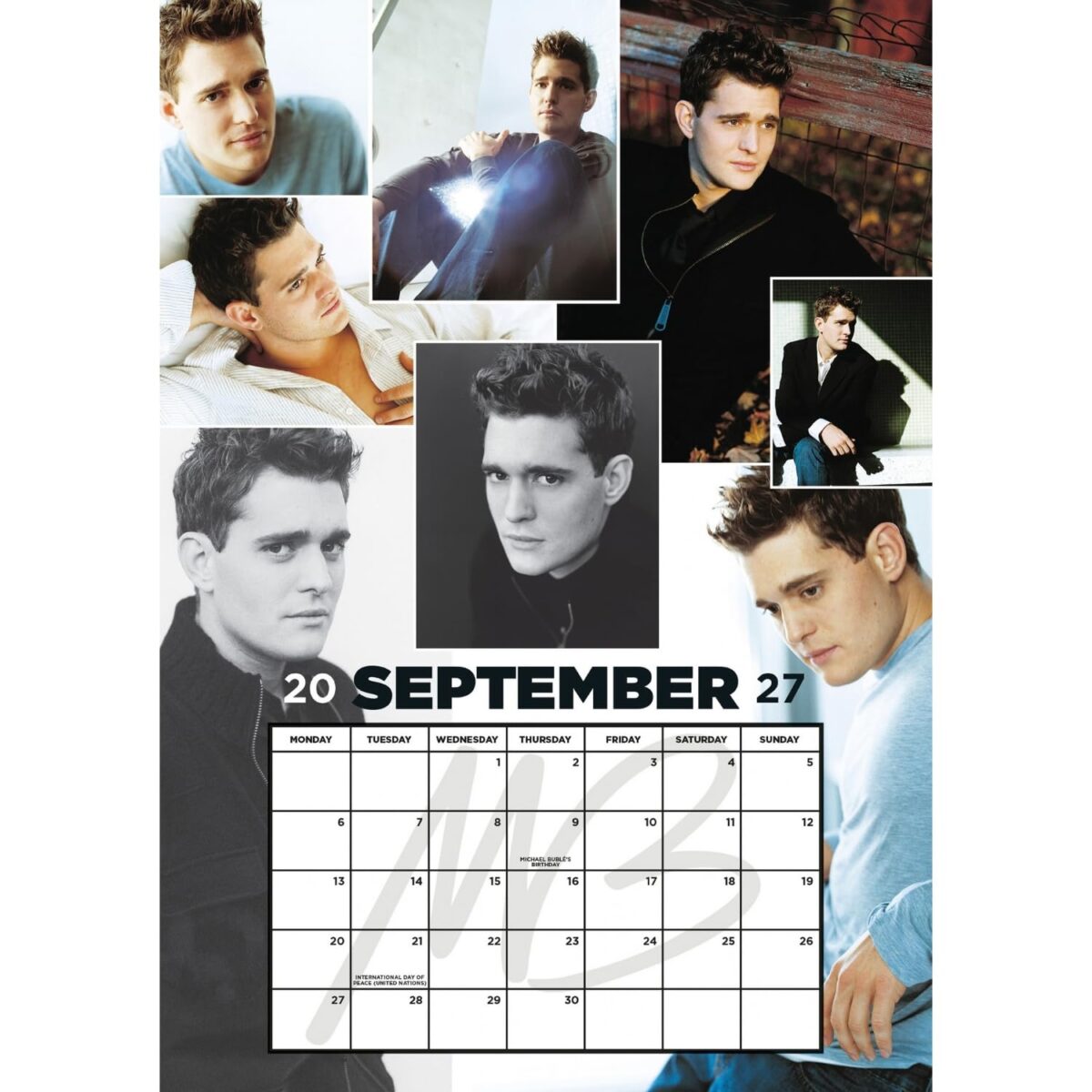 TM 08137 Michael Buble A3 Calendar 2027