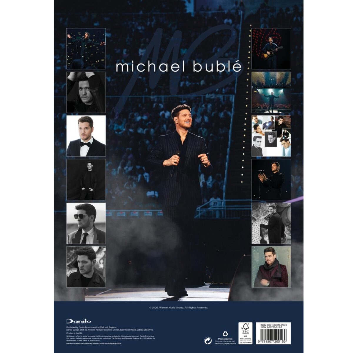 TM 08137 Michael Buble A3 Calendar 2027