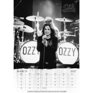 TM 08140 Ozzy Osbourne A3 Calendar 2027TM 08140 Ozzy Osbourne A3 Calendar 2027