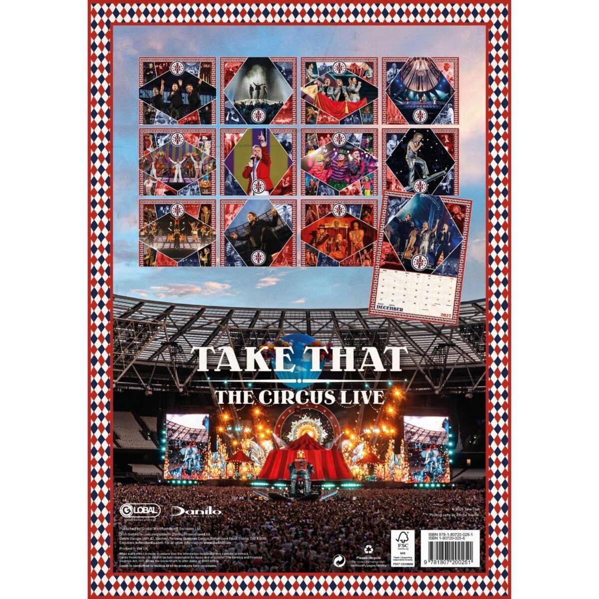 TM 08143 Take That A3 Calendar 2027