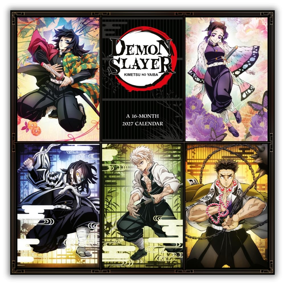TM-08158-Demon-Slayer-Square-Calendar-2027 TM 08158 Demon Slayer Square Calendar