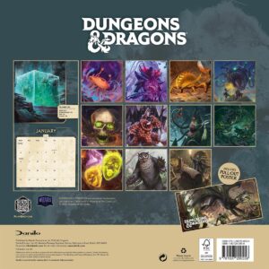 TM 08163 Dungeons Dragons Square Calendar 2027