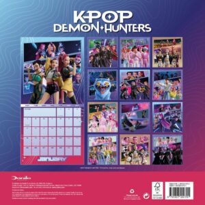 TM 08174 K POP Demon Hunters Square Calendar 2027