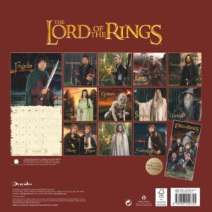 TM 08177 The Lord Of The Rings Square Calendar 2027