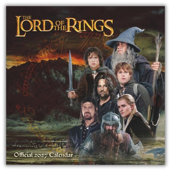 TM 08177 The Lord Of The Rings Square Calendar