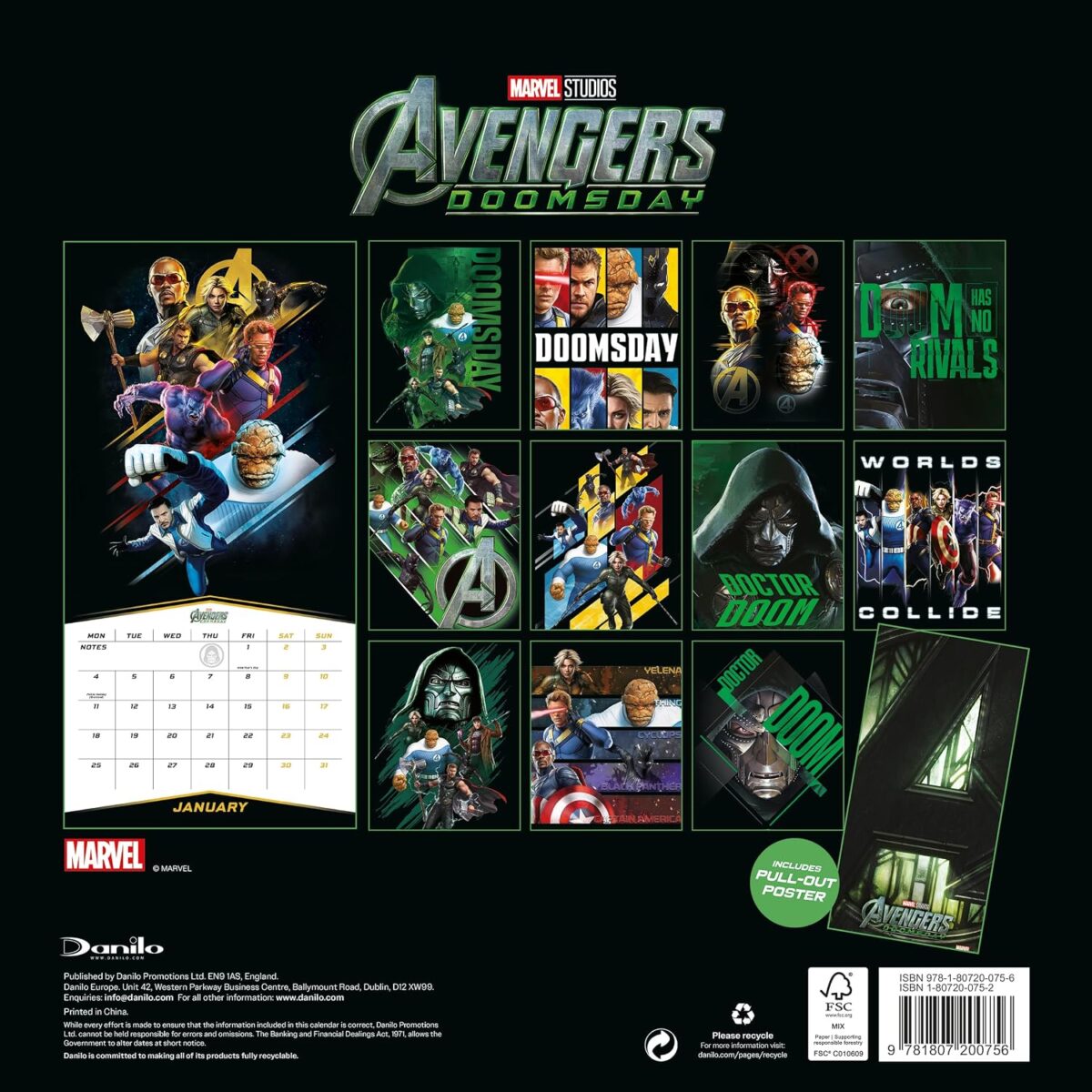 TM 08179 Marvel Doomsday Square Calendar 2027