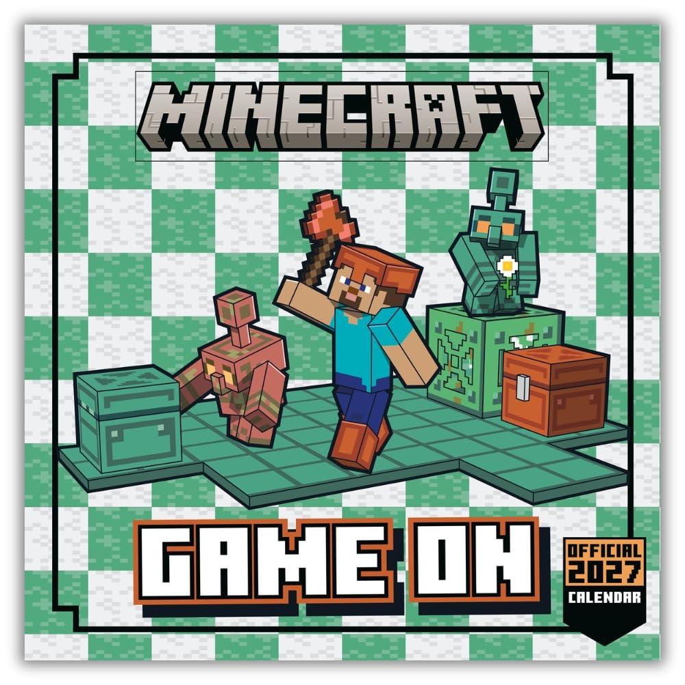 TM-08181-Minecraft-Square-Calendar-2027 TM 08181 Minecraft Square Calendar