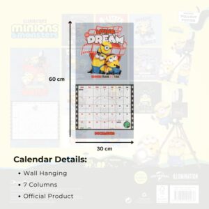 TM 08182 Minions 3 Square Calendar 2027