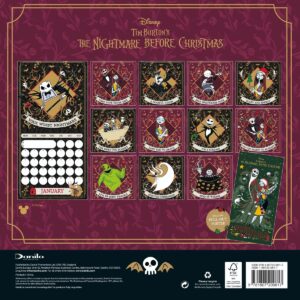 TM 08187 The Nightmare Before Christmas Square Calendar 2027