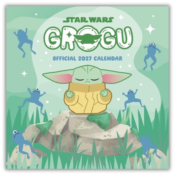 TM 08199 Star Wars The Mandalorian Grogu Square Calendar